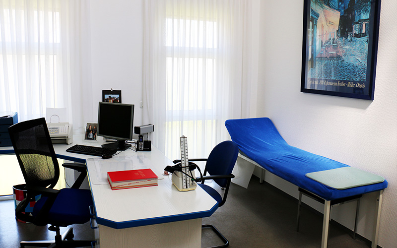 Sprechzimmer der Praxis